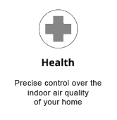 Health - Precise control over the indoor air quality of your home